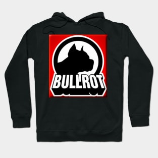 Bullrot Rouge Noire et Nom Hoodie